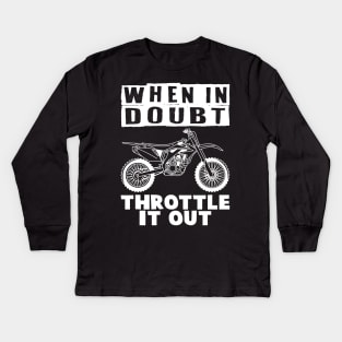 Dirt Bike Kids Long Sleeve T-Shirt